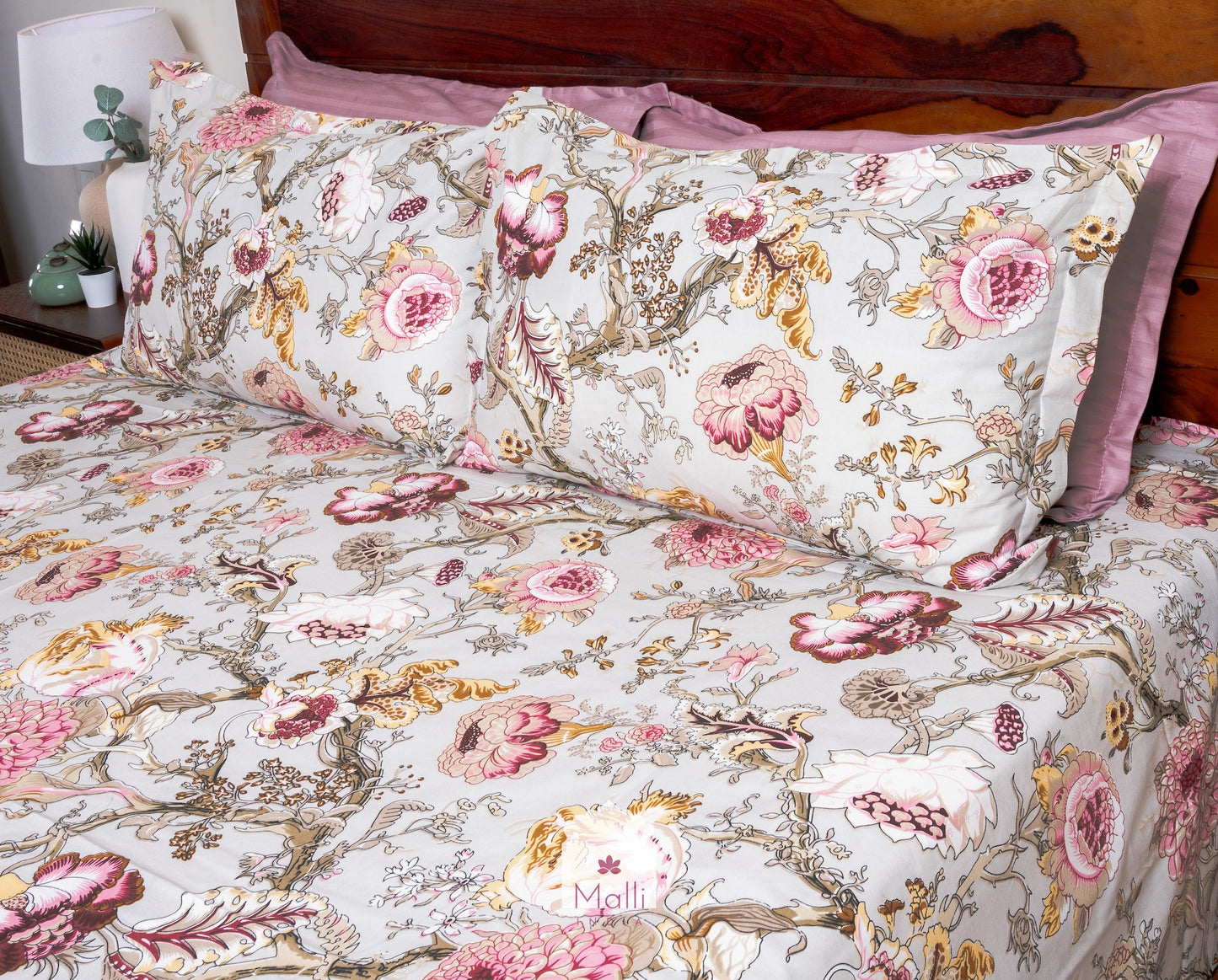 Blooming gardens - Pure cotton double bedsheet