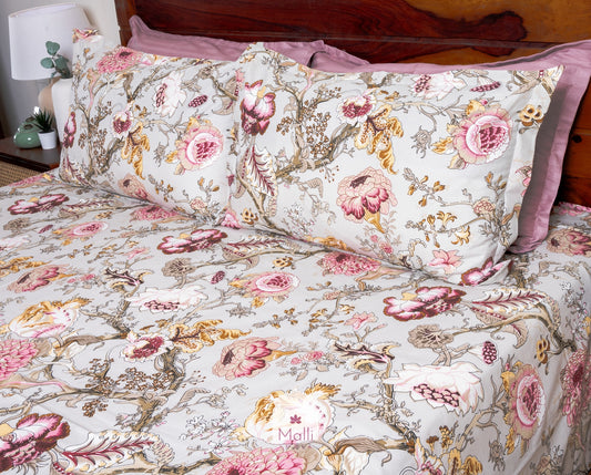 Blooming gardens - Pure cotton double bedsheet