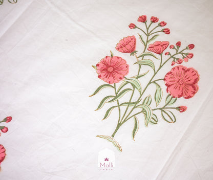 Bahaar - Pure cotton double bedsheet handblock printed (Super king)