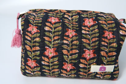 Set of 3 Vanity Pouches - Midnight gardens